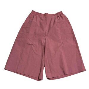 Haband vintage bermuda style women's wide leg shorts culottes size 14A